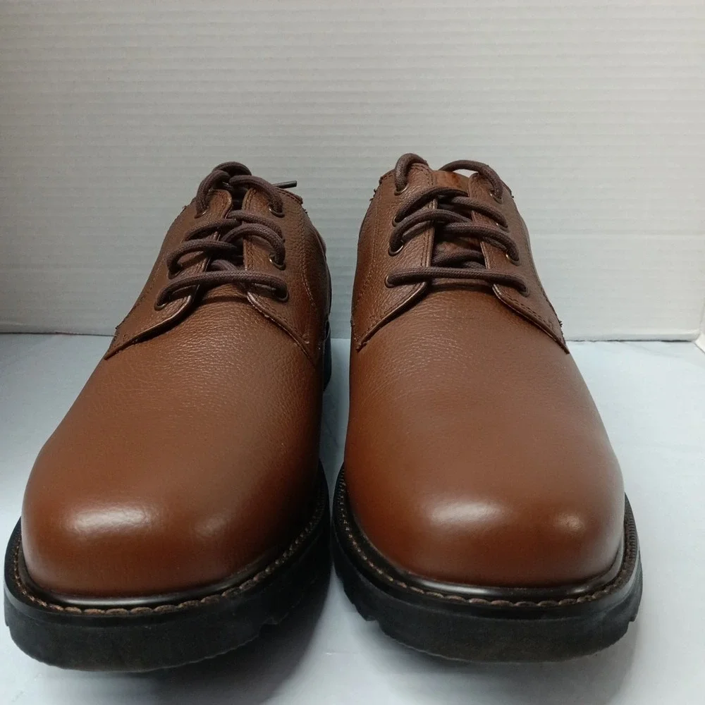 Dockers Shelter Mens 15 M Tan‎ Brown Leather Business Casual Oxford Shoes